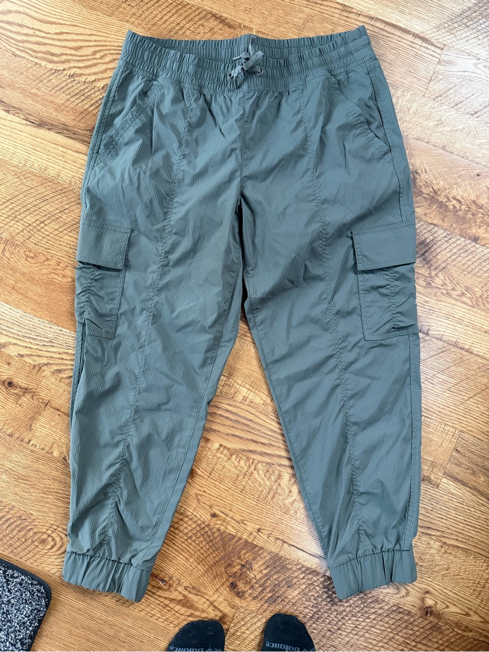 Women’s Olive Green Cargo Jogger Pants